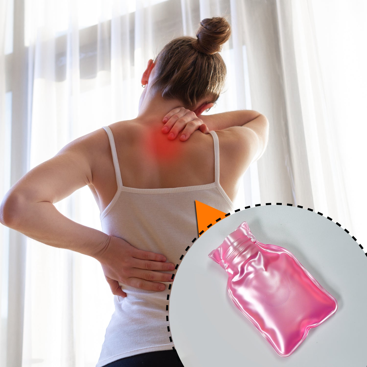 6533 Simple Pink Small Hot Water Bag With Cover For Pain Relief Neck Shoulder Pain And Hand Feet Warmer Menstrual Cramps. 6533 Simple Pink Small Hot Water Bag With Cover For Pain Relief Neck Shoulder Pain And Hand Feet Warmer Menstrual Cramps.